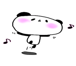 Loosely cute panda sticker #7772562