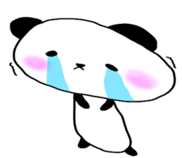 Loosely cute panda sticker #7772564