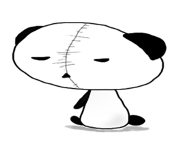 Loosely cute panda sticker #7772565
