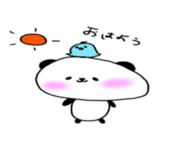 Loosely cute panda sticker #7772567