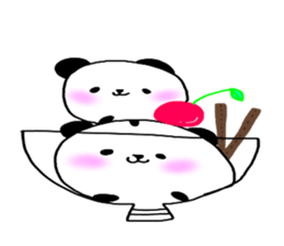 Loosely cute panda sticker #7772568