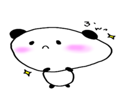 Loosely cute panda sticker #7772569