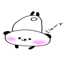 Loosely cute panda sticker #7772574