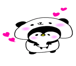 Loosely cute panda sticker #7772576