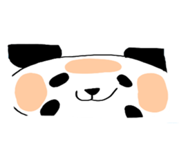 Loosely cute panda sticker #7772579