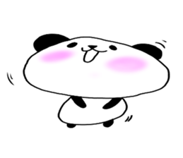 Loosely cute panda sticker #7772581