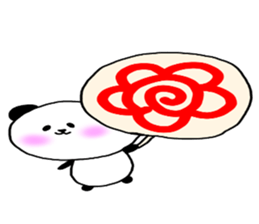 Loosely cute panda sticker #7772587