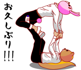 A rabbit and squirrel 2 sticker #7772837