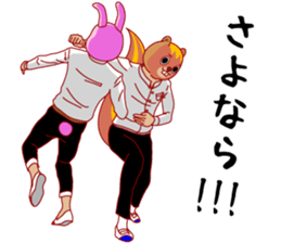 A rabbit and squirrel 2 sticker #7772839