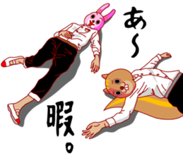 A rabbit and squirrel 2 sticker #7772847