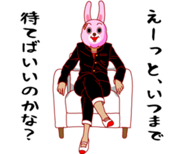 A rabbit and squirrel 2 sticker #7772848