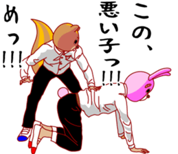 A rabbit and squirrel 2 sticker #7772858