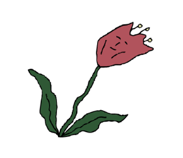 Talking Flower -tulip- sticker #7772998