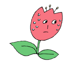 Talking Flower -tulip- sticker #7773002