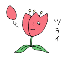 Talking Flower -tulip- sticker #7773007