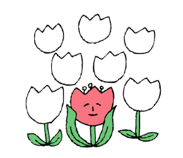 Talking Flower -tulip- sticker #7773010