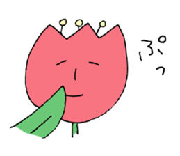Talking Flower -tulip- sticker #7773018