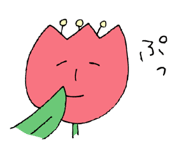 Talking Flower -tulip- sticker #7773018