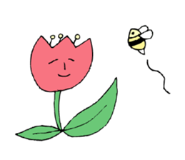 Talking Flower -tulip- sticker #7773022