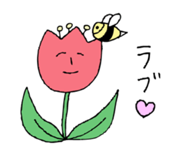 Talking Flower -tulip- sticker #7773023
