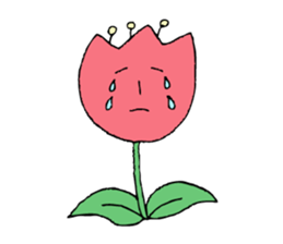 Talking Flower -tulip- sticker #7773025