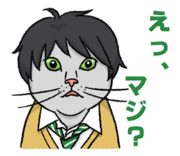 Henshin-cat sticker #7773035
