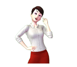 SOMYING working woman sticker #7774349