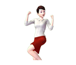 SOMYING working woman sticker #7774352