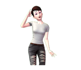 SOMYING working woman sticker #7774361