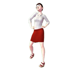 SOMYING working woman sticker #7774363