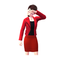 SOMYING working woman sticker #7774377