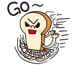 Jasper's Toast Man sticker #7774526