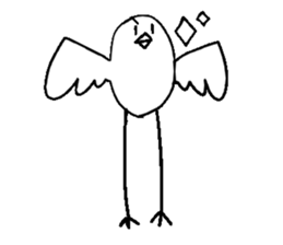 Figure of the bird sticker #7774832