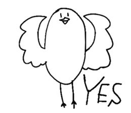 Figure of the bird sticker #7774835