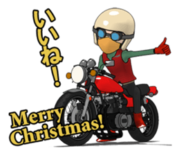 New Year of naked rider sticker #7775831