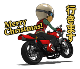 New Year of naked rider sticker #7775837