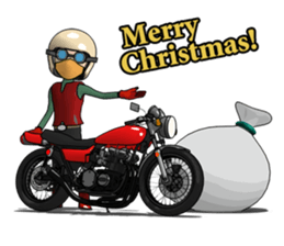 New Year of naked rider sticker #7775840