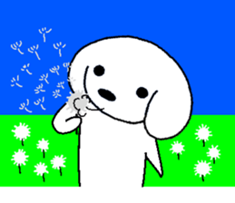 White beagle 2 sticker #7776656