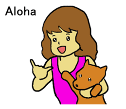 We love Hawaii sticker #7777120