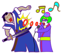 hip hop samurai sticker #7777203