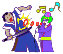 hip hop samurai sticker #7777203