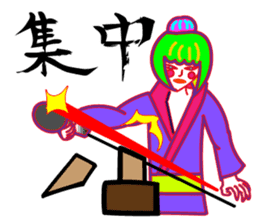 hip hop samurai sticker #7777227