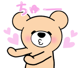 Heartful sweet bear 5 sticker #7777654
