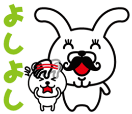 Mustache Rabbit Chan ~Ver.02~ sticker #7778989