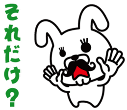 Mustache Rabbit Chan ~Ver.02~ sticker #7778991