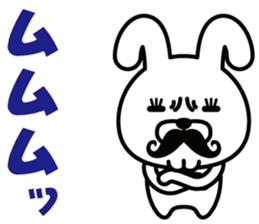 Mustache Rabbit Chan ~Ver.02~ sticker #7778993