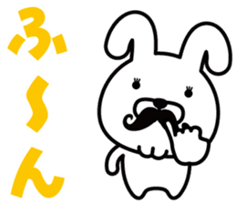 Mustache Rabbit Chan ~Ver.02~ sticker #7778995