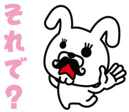 Mustache Rabbit Chan ~Ver.02~ sticker #7778998