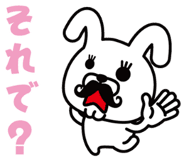 Mustache Rabbit Chan ~Ver.02~ sticker #7778998
