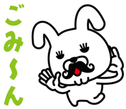 Mustache Rabbit Chan ~Ver.02~ sticker #7779001